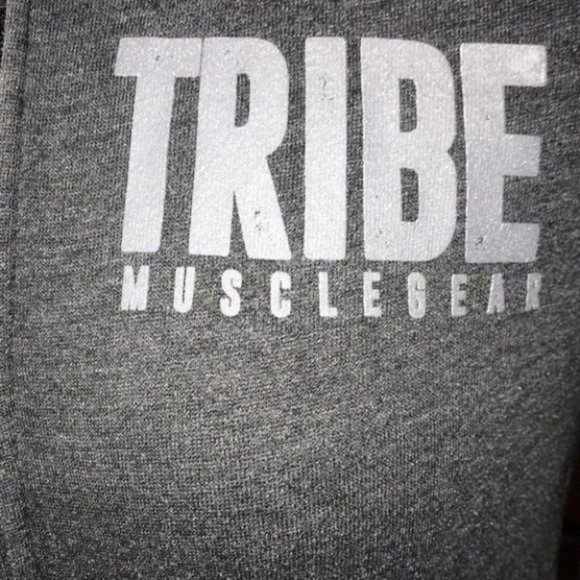 Steel Tribe Muscle Gear Grey Zip Up Sweatshirt - Picture 4 of 7